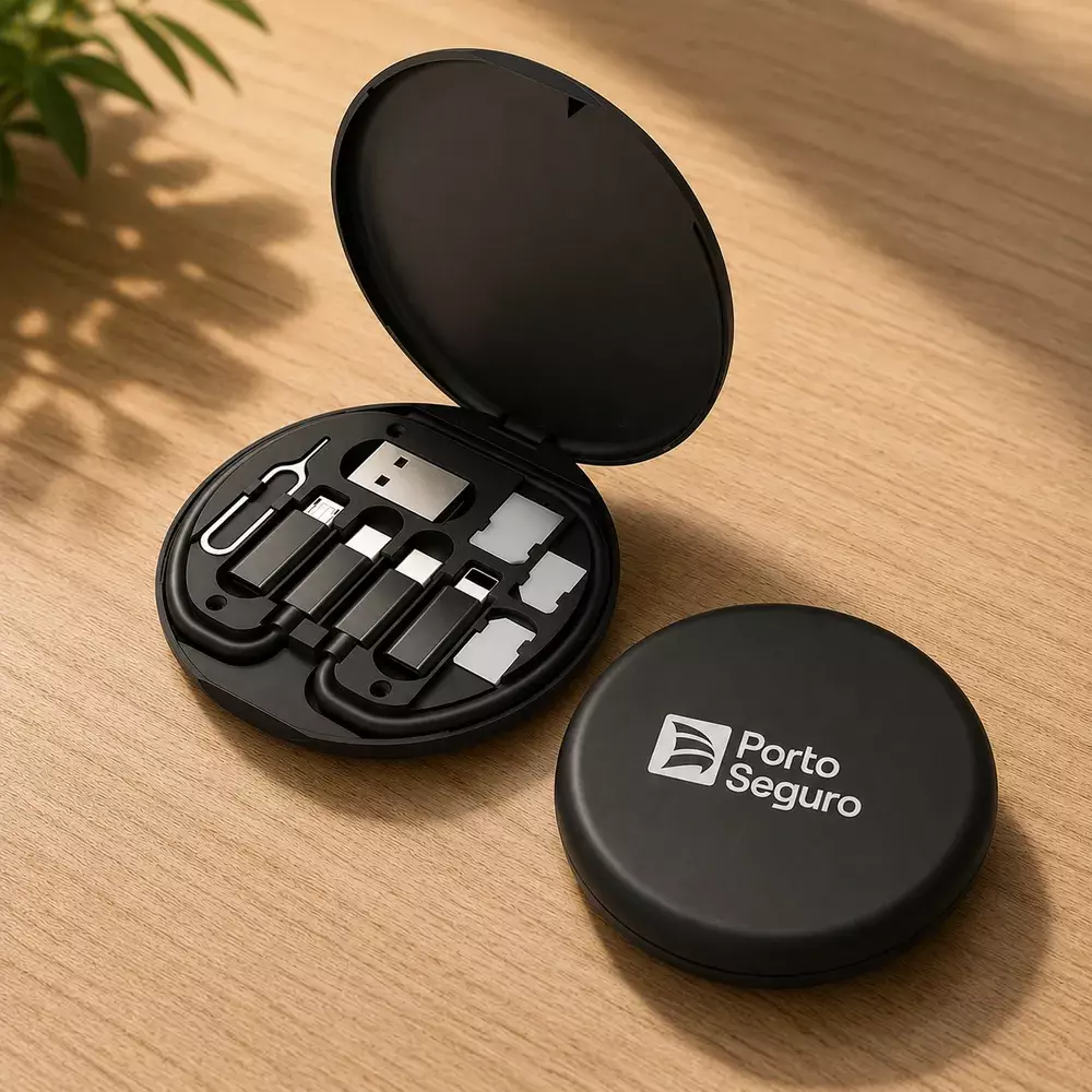 Kit Case Adaptadores Celular 6 em 1 Personalizado 