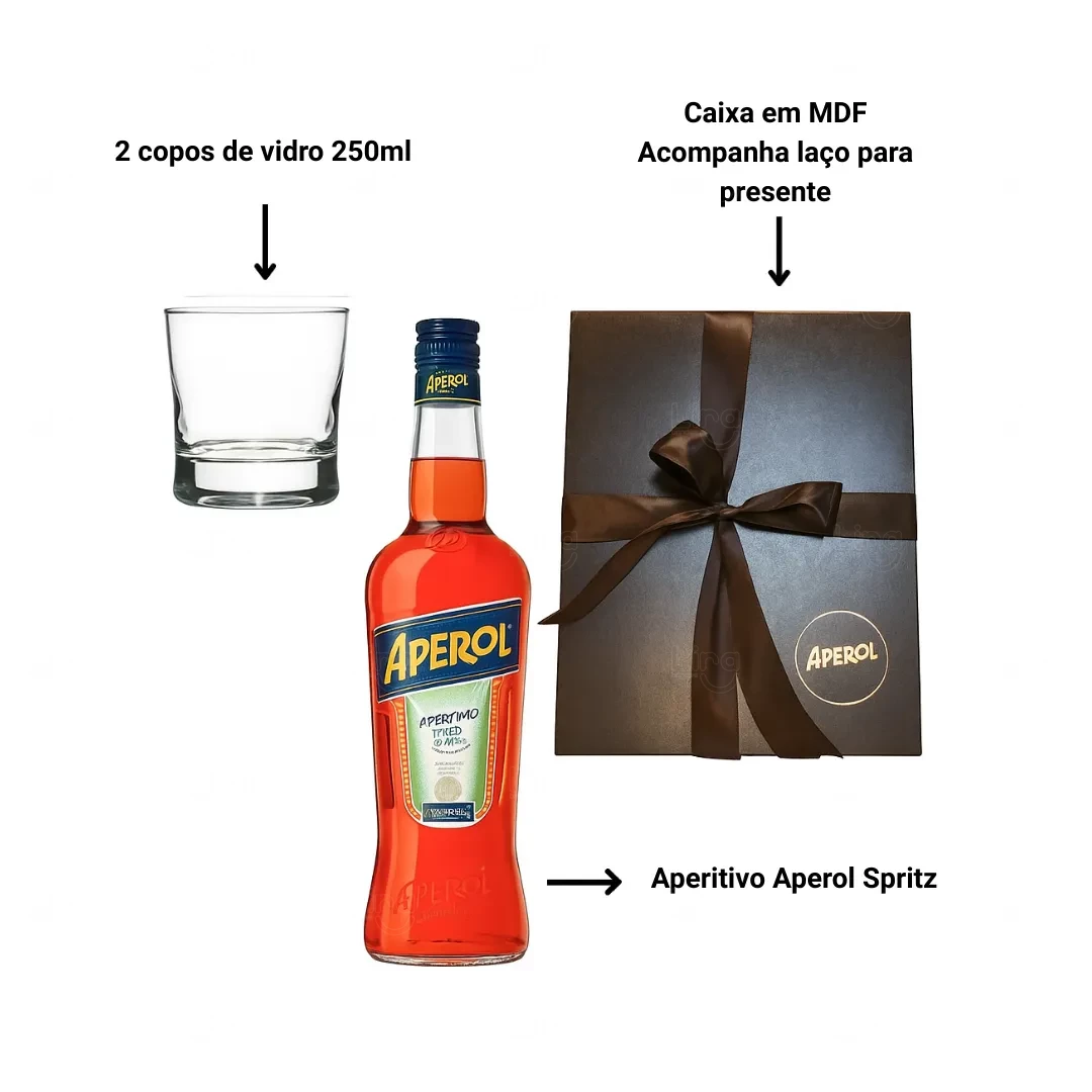 Kit Aperitivo Aperol Spritz Personalizado 