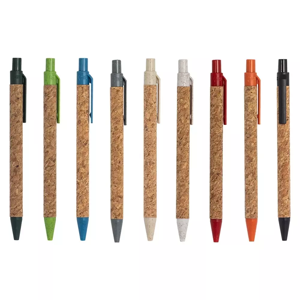 Caneta de Cortiça Personalizada 