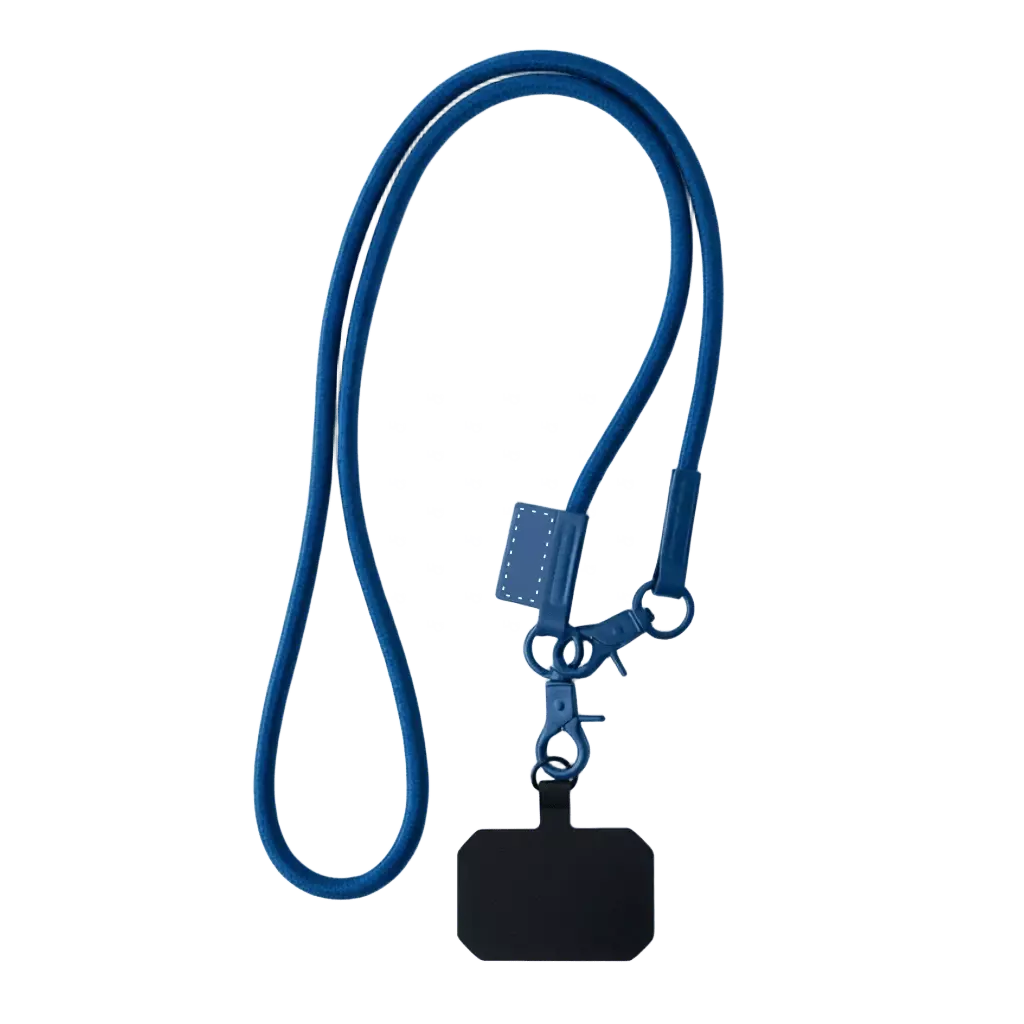 Cordão para Celular e Crachá Personalizado Azul