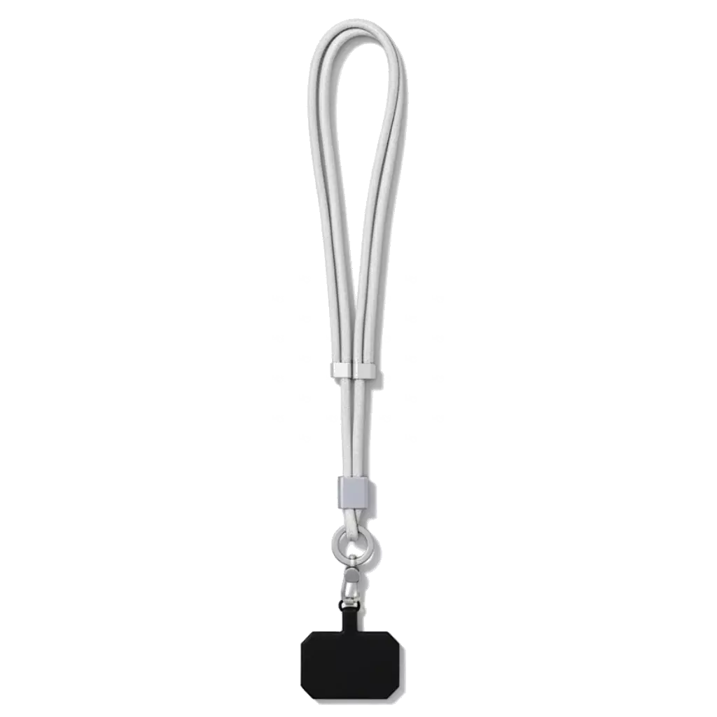 Cordão de Poliéster Ajustável Branco