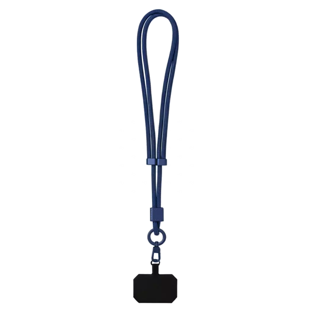 Cordão de Poliéster Ajustável Azul