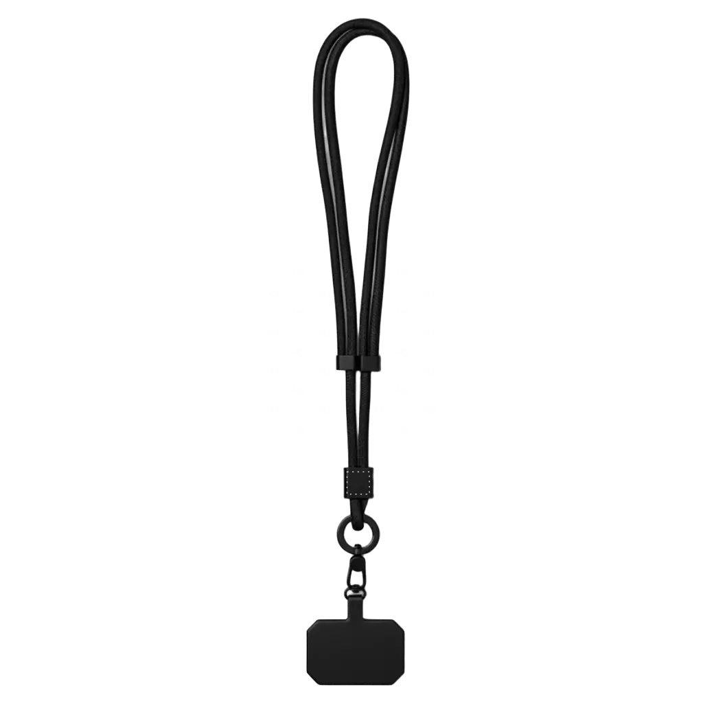 Cordão de Poliéster Ajustável Preto