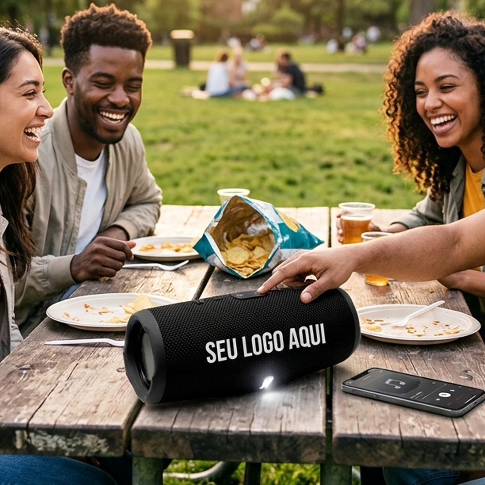 Caixa de Som Bluetooth Personalizada 