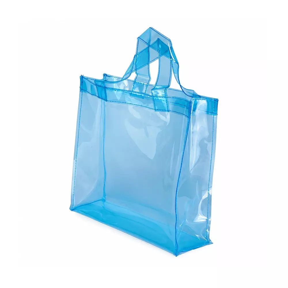 Sacola em PVC Translúcida Personalizada - 41 x 37 cm 